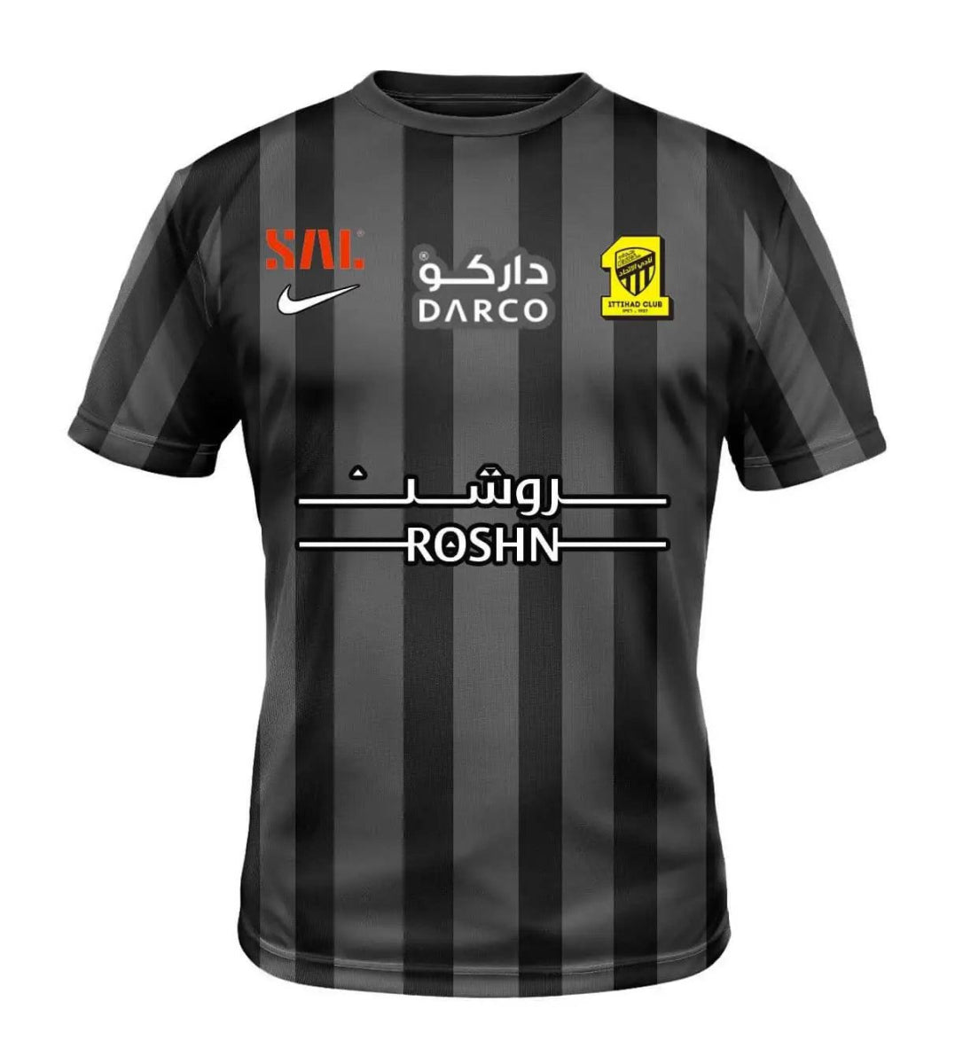 Camisa Al - Ittihad II 22/23 Nike - Preto - DA Sports Oficial