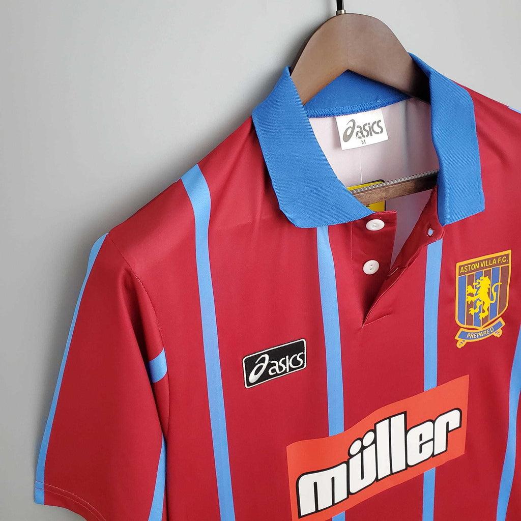 Camisa Aston Villa Retrô 1993/1995 Vermelha - Asics - DA Sports Oficial