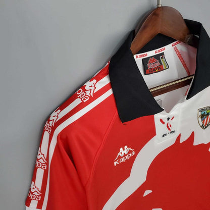 Camisa Athletic Bilbao Retrô 1997/1998 Vermelha e Branca - Kappa - DA Sports Oficial