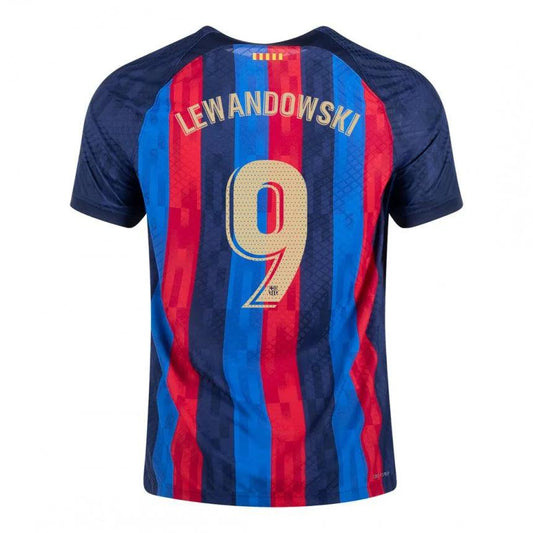 Camisa Barcelona I 22/23 Nike [Lewandowski 9] - Grená - DA Sports Oficial