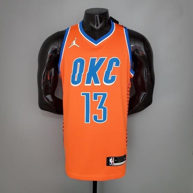Camisa Basquete NBA Regata Oklahoma City Thunder Masculina - Laranja - DA Sports Oficial
