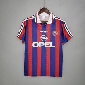 Camisa Bayern de Munique Retrô 1995/1997 Azul e Vermelha - Adidas - DA Sports Oficial