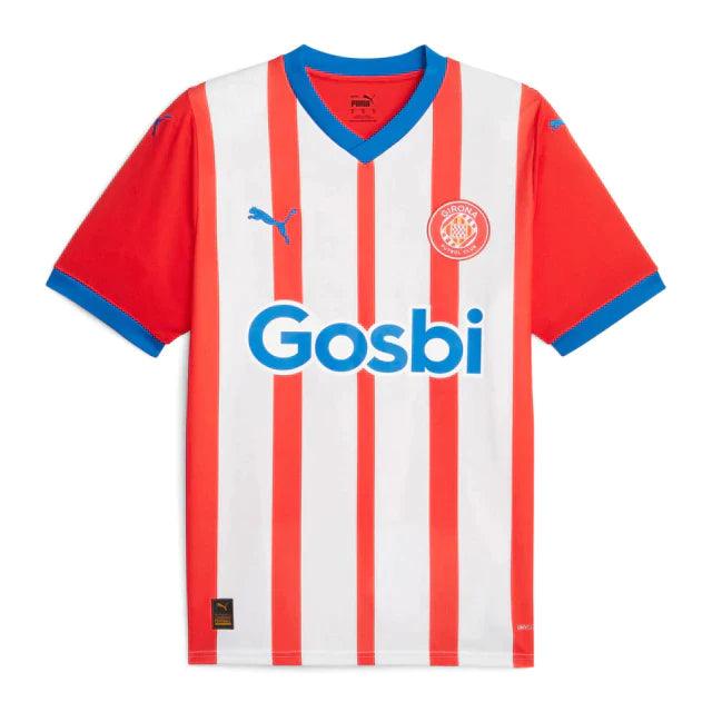 Camisa Girona Home 23/24 s/n° Torcedor Masculina - Vermelho e Branco - DA Sports Oficial