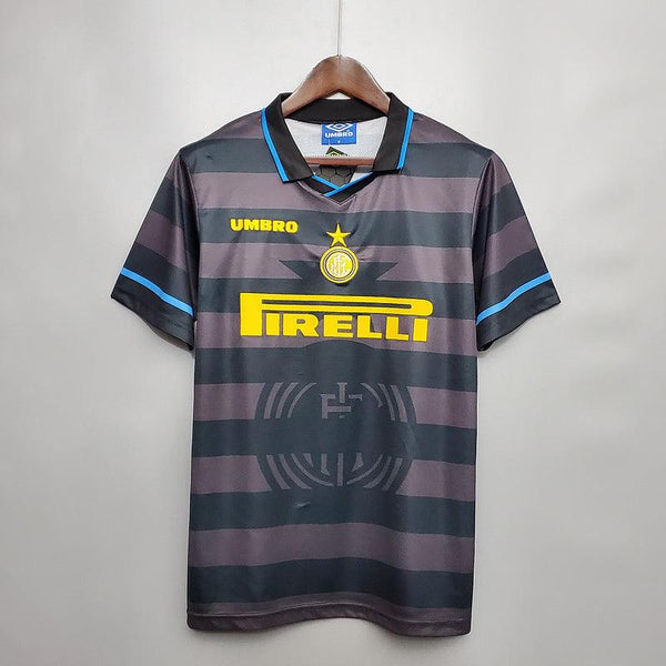 90s UMBRO Inter Milan T shirt インテル セリエA Camisa Inter de Milão Retrô 1997/1998 Cinza - Umbro – DA Sports