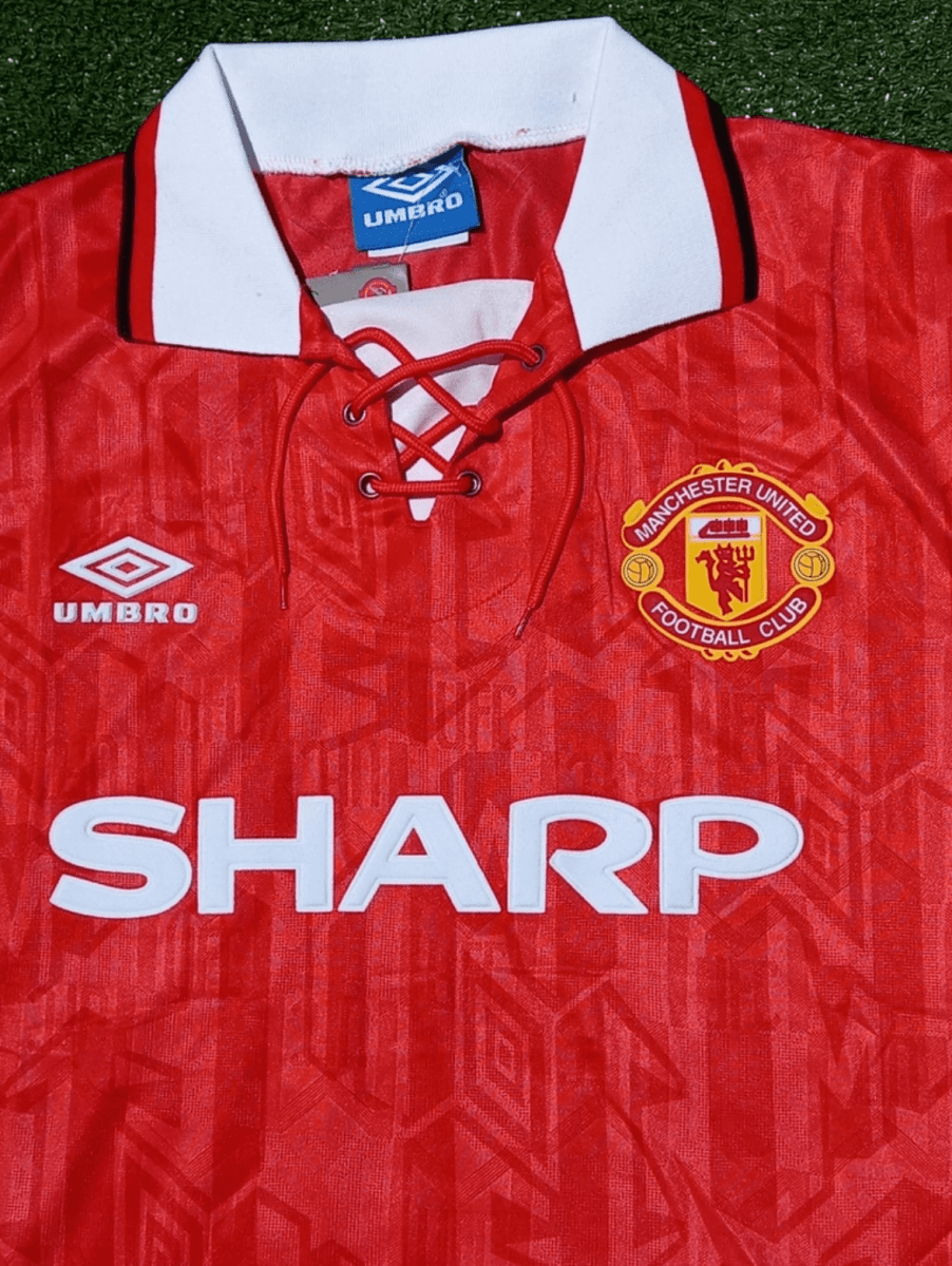 Camisa Manchester United I Retrô 1992/93 Umbro - Vermelho - DA Sports Oficial