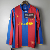 Camisa Manga Longa Barcelona 07/08 Nike - Grená - DA Sports Oficial