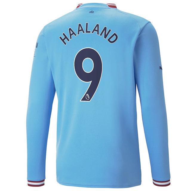 Camisa Manga Longa Manchester City 22/23 Puma [Haaland 9] - Azul - DA Sports Oficial