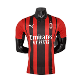 Camisa Milan 21/22 - Vermelha e Preta - Puma - Masculino Jogador - DA Sports Oficial