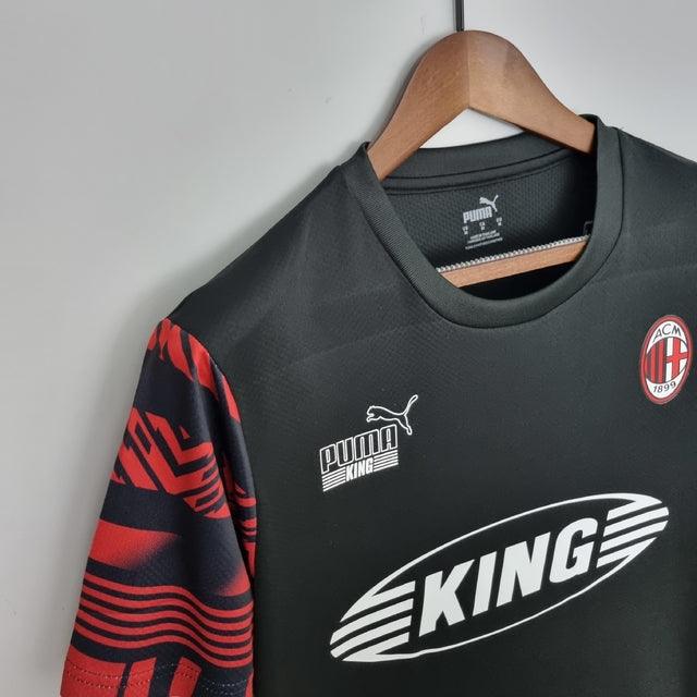 Camisa Milan Heritage 21/22 Puma King - Preto - DA Sports Oficial