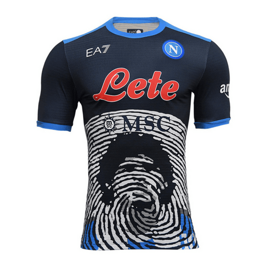 Camisa Napoli Especial Maradona 21/22 EA7 - Azul - DA Sports Oficial