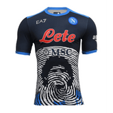 Camisa Napoli Especial Maradona 21/22 EA7 - Azul - DA Sports Oficial
