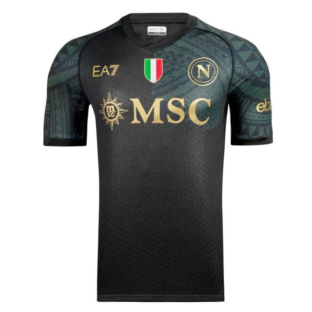 Camisa Napoli Third 23/24 s/n° Torcedor Masculino - Preto - DA Sports Oficial