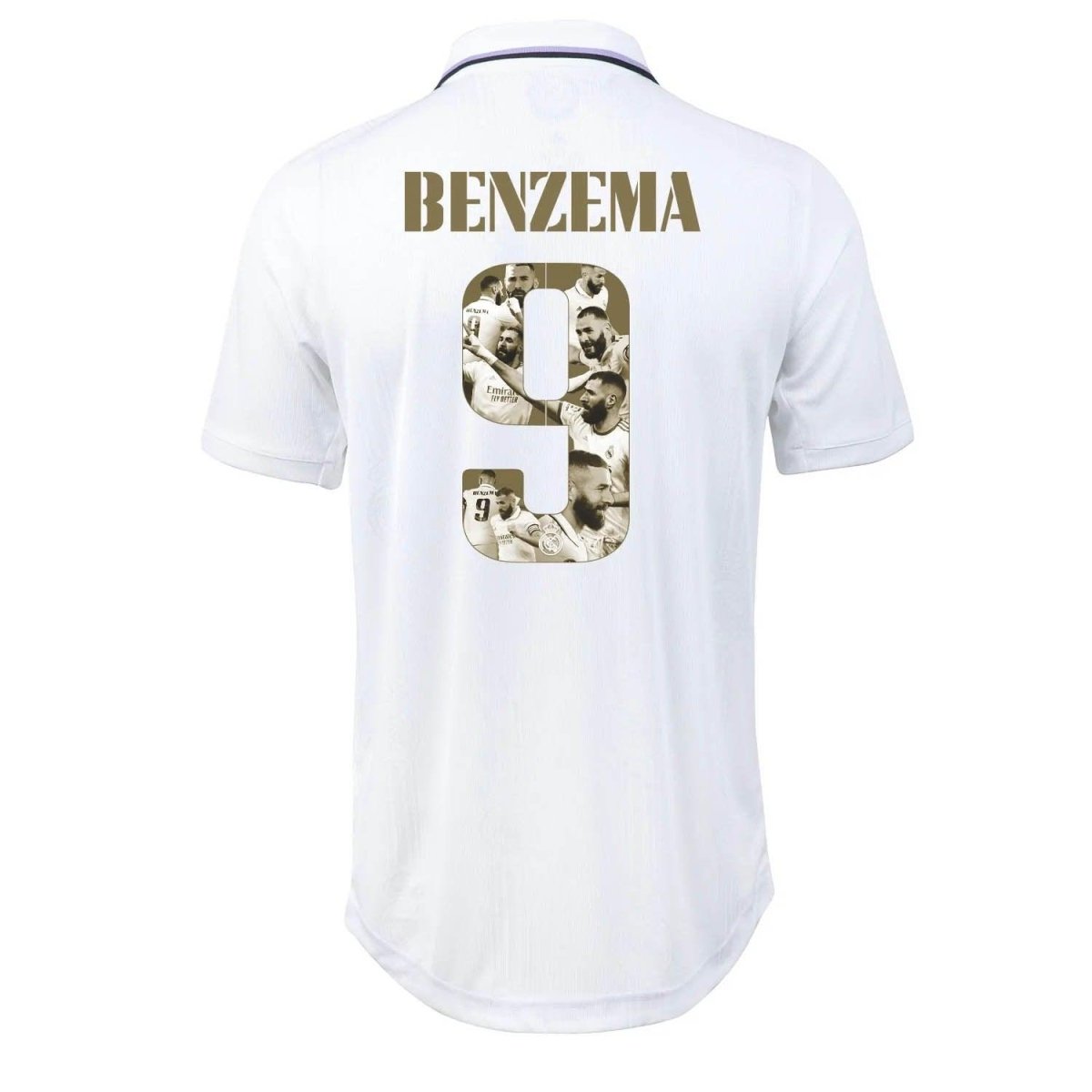 Camisa Real Madrid [Bola de Ouro - BENZEMA 9] 22/23 Adidas - Branco - DA Sports Oficial