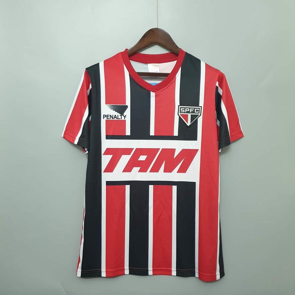 Camisa São Paulo Retrô 1993 Vermelha e Preta - Penalty - DA Sports Oficial
