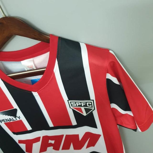 Camisa São Paulo Retrô 1993 Vermelha e Preta - Penalty - DA Sports Oficial