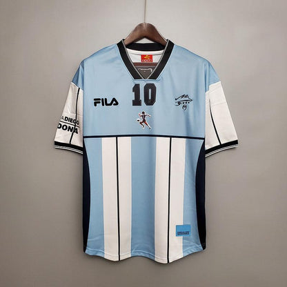 Camisa Seleção Argentina Retrô 2001 Azul e Branca - Fila - DA Sports Oficial