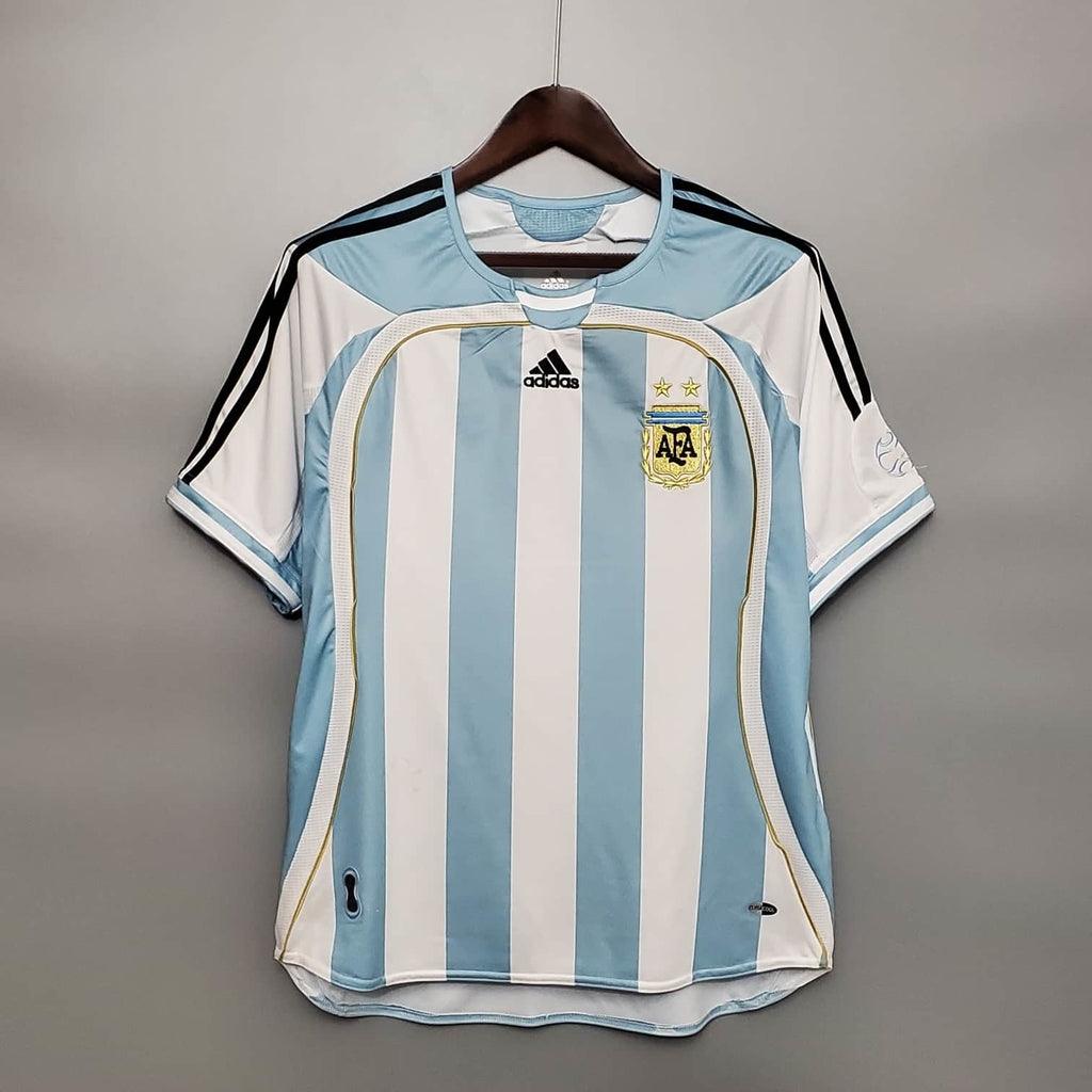 Camisa Seleção Argentina Retrô 2006 Azul e Branca - Adidas - DA Sports Oficial