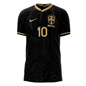 Camisa Seleção Brasil Fourth 2022 Nike - Preto - Conceito Nordeste - DA Sports Oficial