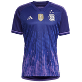 Camisa Seleção da Argentina II [Com Patch Copa do Mundo] 2022 Adidas - Roxo - DA Sports Oficial