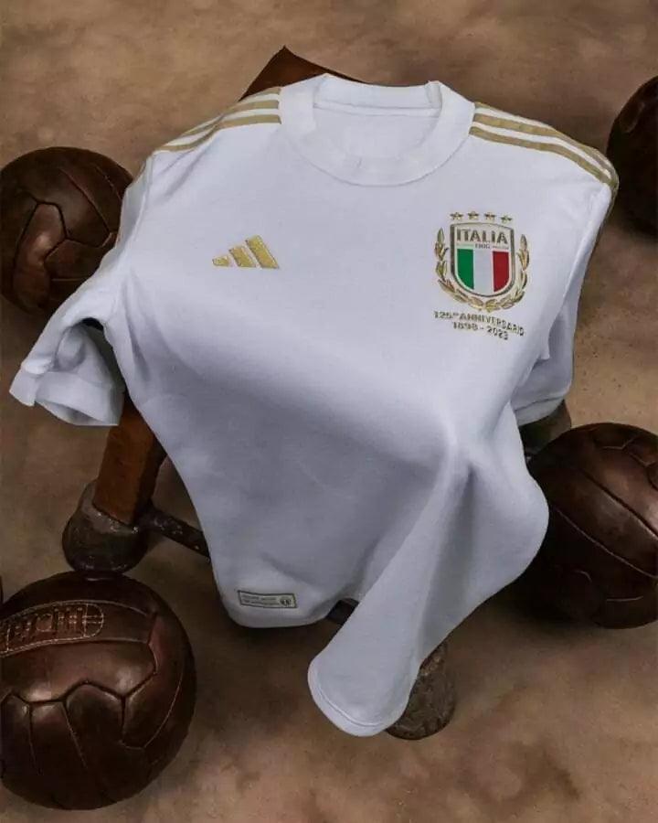 Camisa Seleção Itália 23/24 125 Anos - Branco - DA Sports Oficial