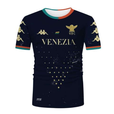 Camisa Venezia I 21/22 Kappa - Preto - DA Sports Oficial