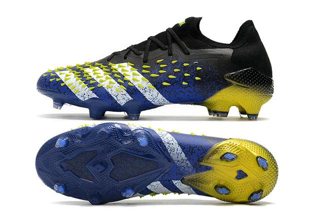 Chuteira Campo Adidas Predator Freak .1 Black/Blue/Yellow - Low - DA Sports Oficial