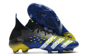 Chuteira Campo Adidas Predator Freak .1 FG Black/Blue/Yellow - Cano Alto - DA Sports Oficial