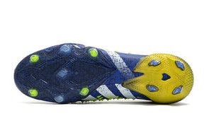 Chuteira Campo Adidas Predator Freak .1 FG Black/Blue/Yellow - Cano Alto - DA Sports Oficial