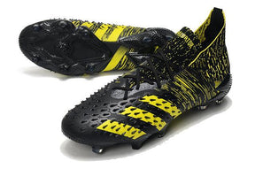 Chuteira Campo Adidas Predator Freak.1 FG Black/Yellow - Cano Alto - DA Sports Oficial