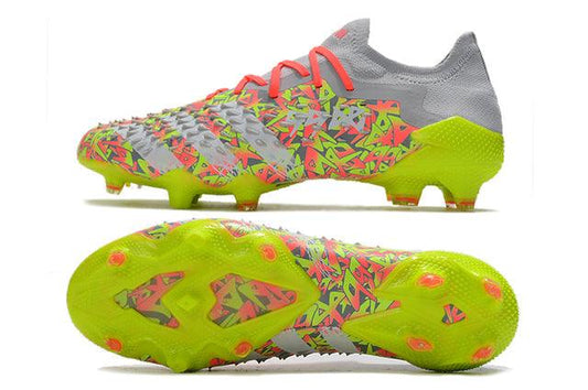 Chuteira Campo Adidas Predator Freak .1 FG Clear Grey/White/Solar Yellow - Low - DA Sports Oficial