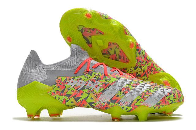 Chuteira Campo Adidas Predator Freak .1 FG Clear Grey/White/Solar Yellow - Low - DA Sports Oficial