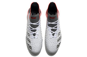 Chuteira Campo Adidas Predator Freak .1 FG White/Orange - Cano Alto - DA Sports Oficial