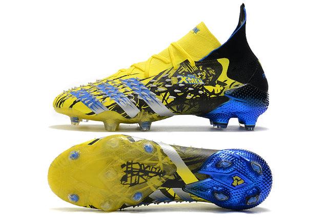 Chuteira Campo Adidas Predator Freak .1 FG Xmen/Black/Yellow/Blue - Cano Alto - DA Sports Oficial
