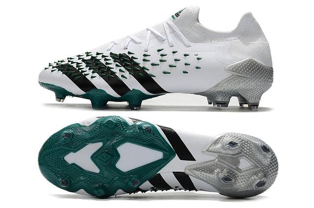 Chuteira Campo Adidas Predator Freak .1 White and Green - Low - DA Sports Oficial