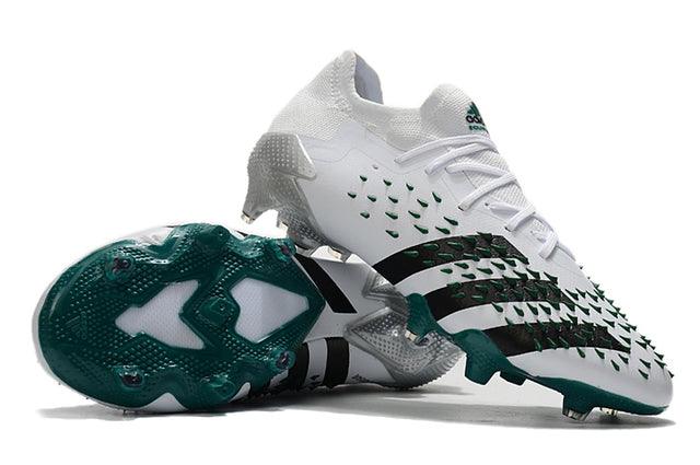 Chuteira Campo Adidas Predator Freak .1 White and Green - Low - DA Sports Oficial