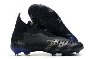 Chuteira Campo Adidas Predator Freak + FG Black/Blue - Cano Alto - DA Sports Oficial
