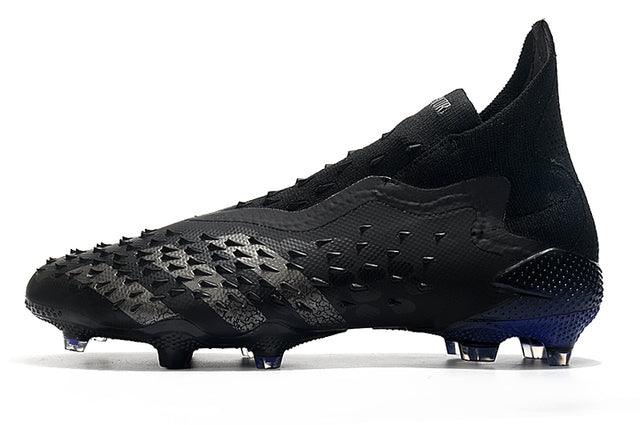 Chuteira Campo Adidas Predator Freak + FG Black/Blue - Cano Alto - DA Sports Oficial