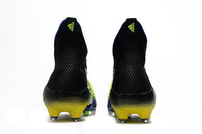 Chuteira Campo Adidas Predator Freak + FG Black/Blue/Yellow - Cano Alto - DA Sports Oficial