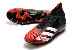 Chuteira Campo Adidas Predator Mutator .1 FG Black/Red - Cano Alto - DA Sports Oficial