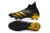 Chuteira Campo Adidas Predator Mutator + FG Black/Gold - Cano Alto - DA Sports Oficial