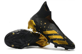 Chuteira Campo Adidas Predator Mutator + FG Black/Gold - Cano Alto - DA Sports Oficial