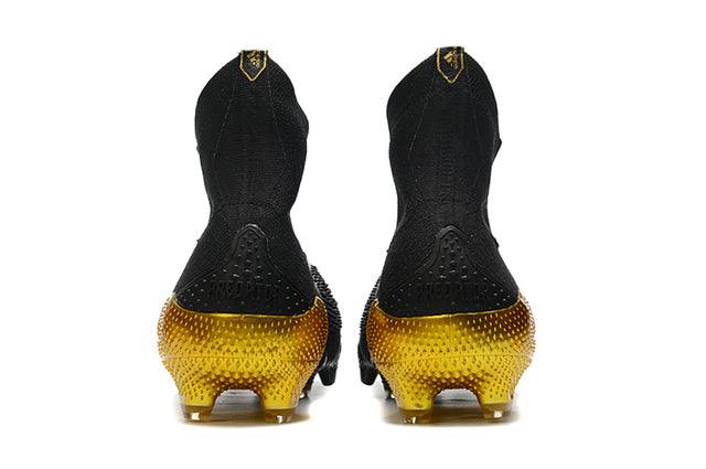 Chuteira Campo Adidas Predator Mutator + FG Black/Gold - Cano Alto - DA Sports Oficial