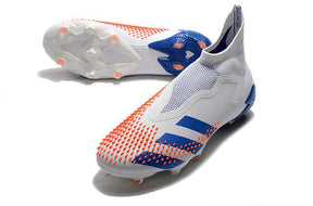 Chuteira Campo Adidas Predator Mutator + FG White/Blue - Cano Alto - DA Sports Oficial