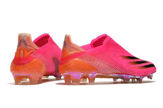 Chuteira Campo Adidas X Ghosted FG Rosa/Laranja - DA Sports Oficial