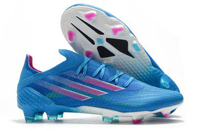 Chuteira Campo Adidas X SpeedFlow FG Azul/Rosa - DA Sports Oficial