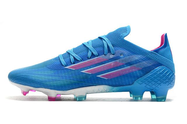 Chuteira Campo Adidas X SpeedFlow FG Azul/Rosa - DA Sports Oficial
