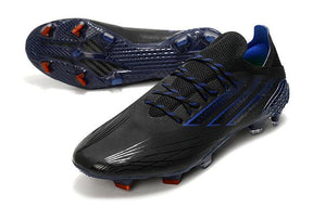 Chuteira Campo Adidas X SpeedFlow FG Black e Azul Escuro - DA Sports Oficial