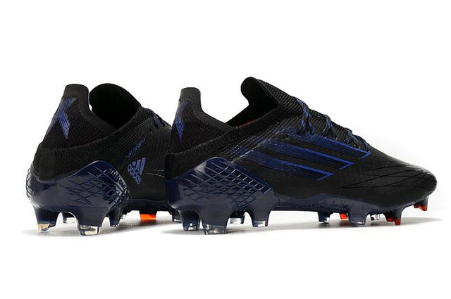 Chuteira Campo Adidas X SpeedFlow FG Black e Azul Escuro - DA Sports Oficial