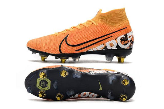 Chuteira Campo Nike Mercurial Superfly 7 Elite SG - PRO Anti Clog Orange - Cano Alto - DA Sports Oficial
