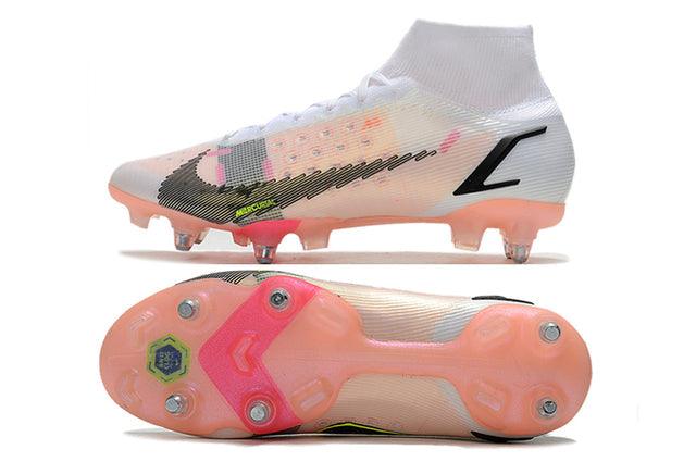 Chuteira Campo Nike Mercurial Superfly VIII Elite SG PRO Anti Clog Branco - Cano Alto - DA Sports Oficial